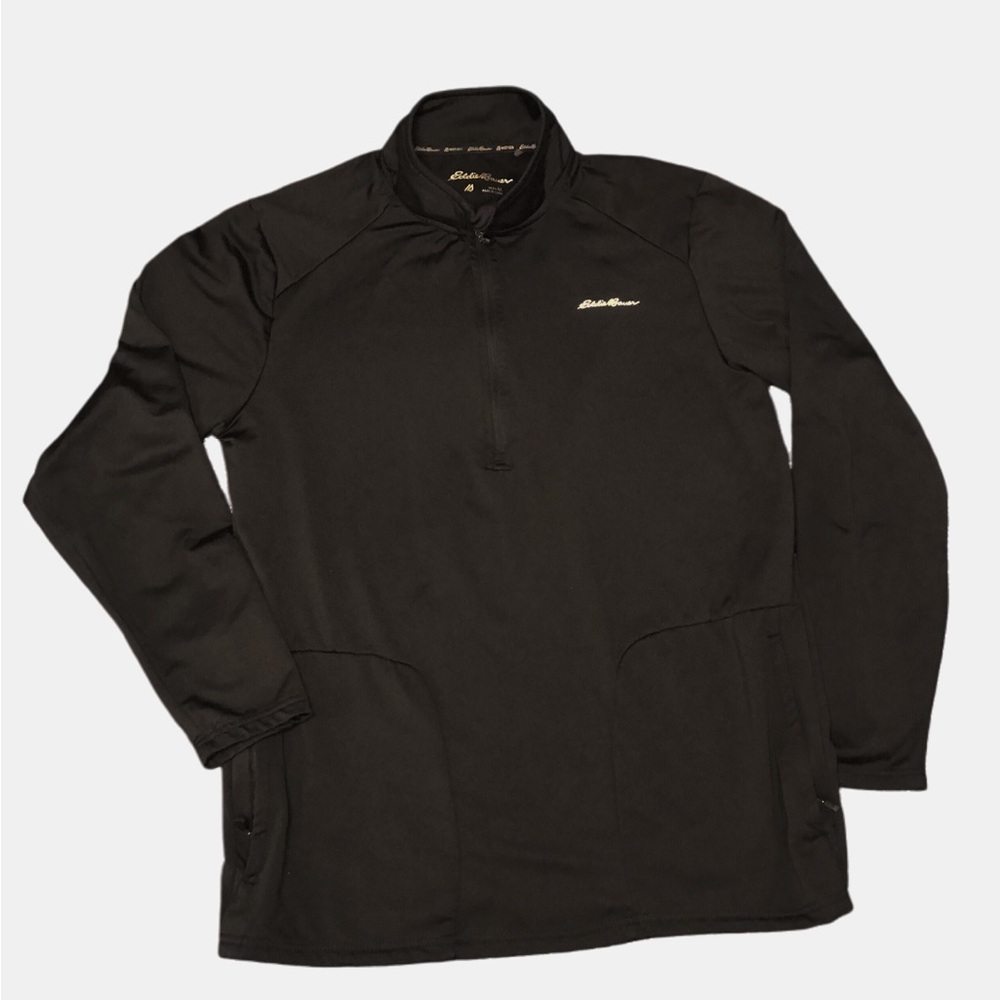 Eddie Bauer Motion Black Lightweight Jacket Med Zip Pockets NWOT Fits A Large